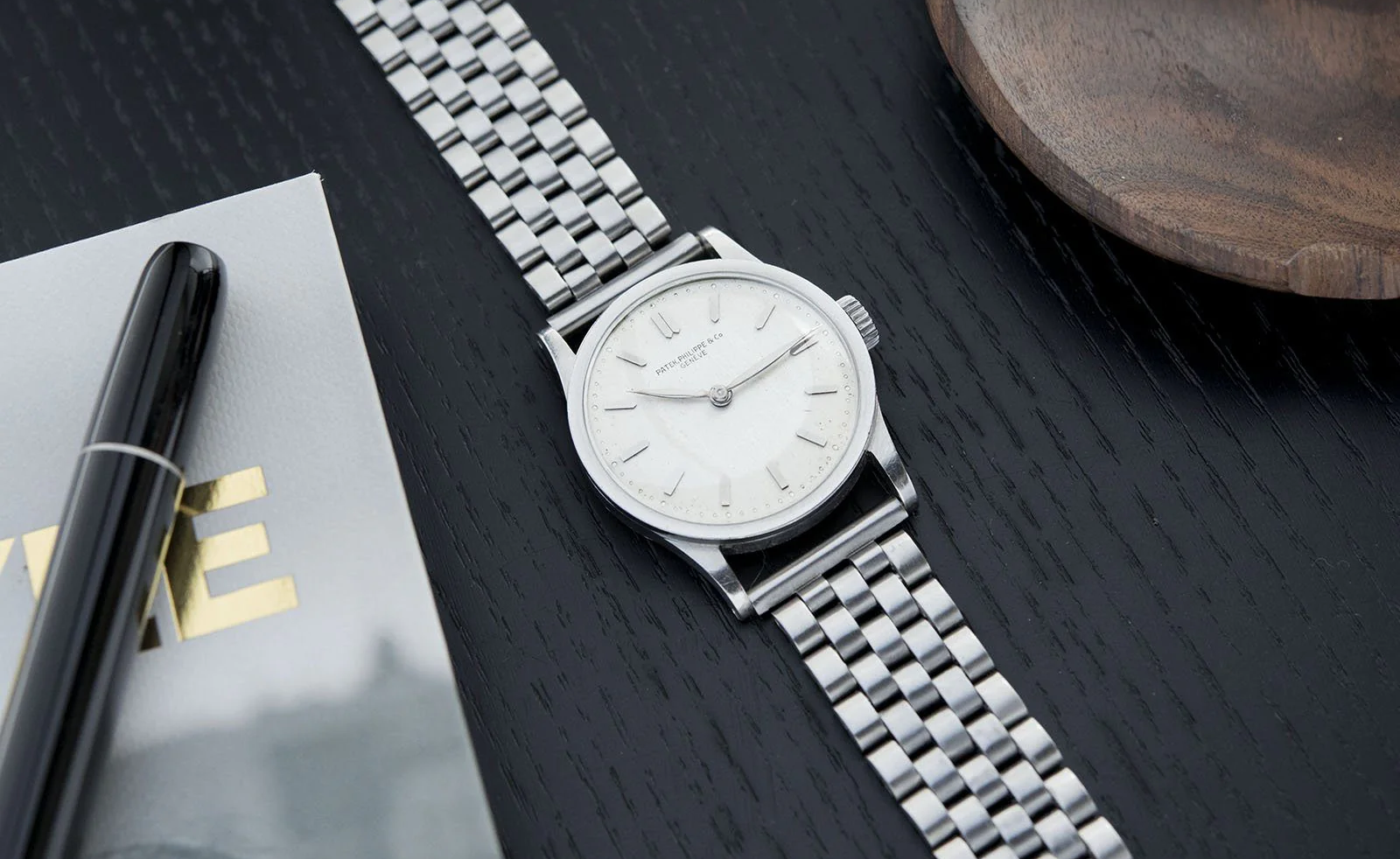 Patek Philippe reference 96 on a beads of rice bracelet